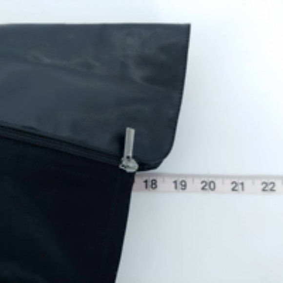 Lane Bryant Womens Boots Black Block Heels Knee High Side Zip Almond Toe 9WW - Picture 8 of 11